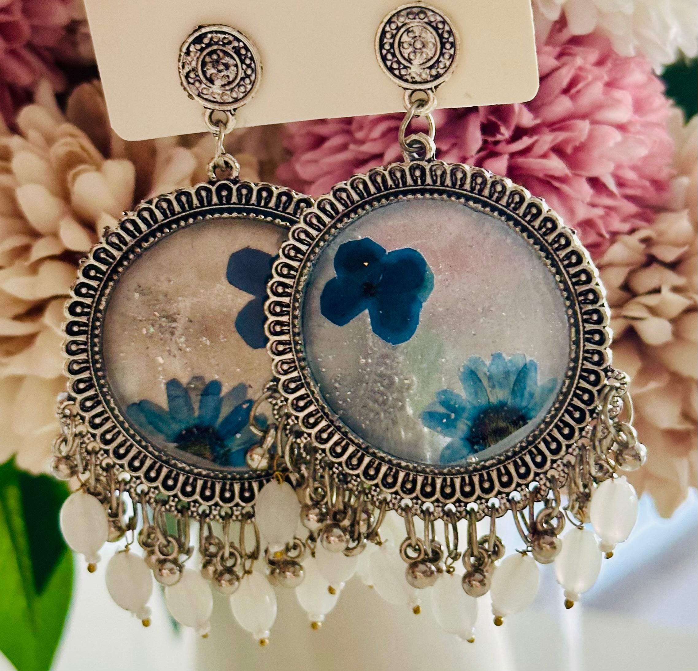 Real Preserved Flower Earring
