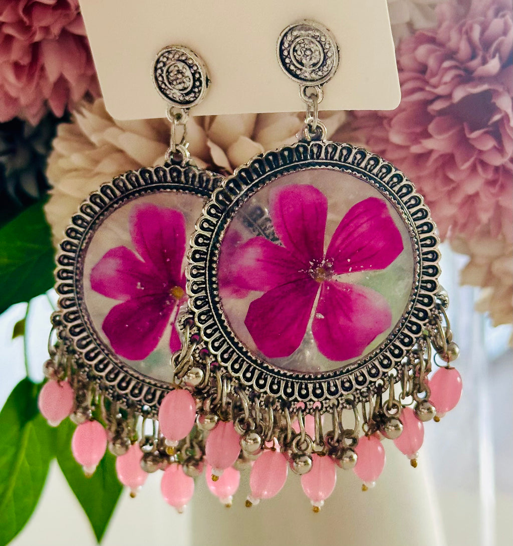 Real Preserved Flower Earring