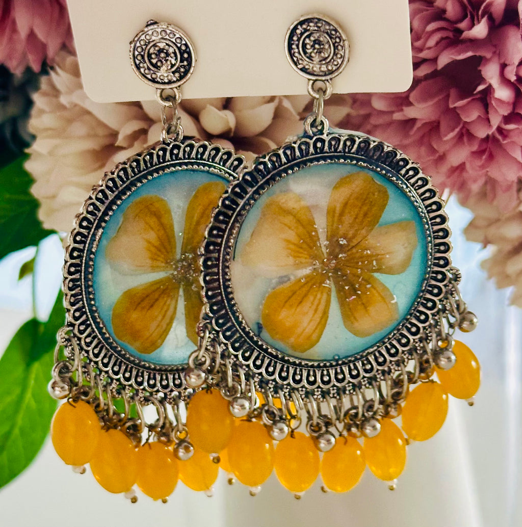 Real Preserved Flower Earring