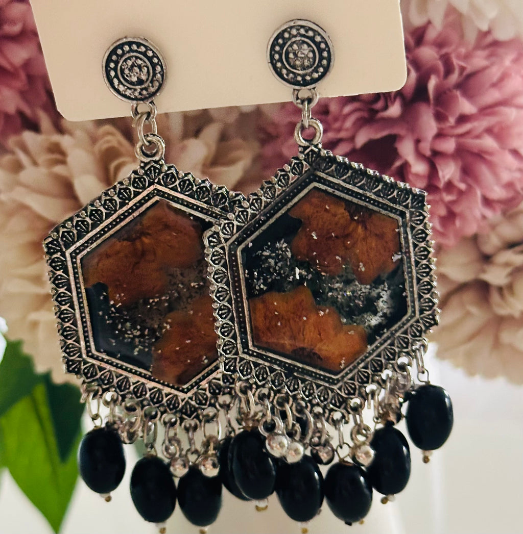 Real Preserved Flower Earring